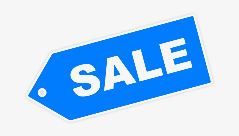 441 - Sale Sign In Blue, transparent png download
