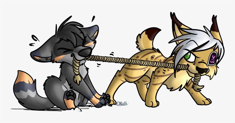 Tug O War Mrduhast & Wolfrider - Cartoon, transparent png download