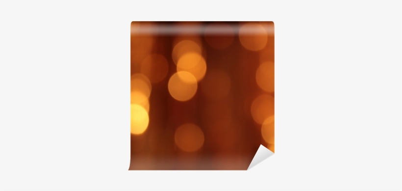 Festive Gold Background With Bokeh Effect Wall Mural - Circle, transparent png download