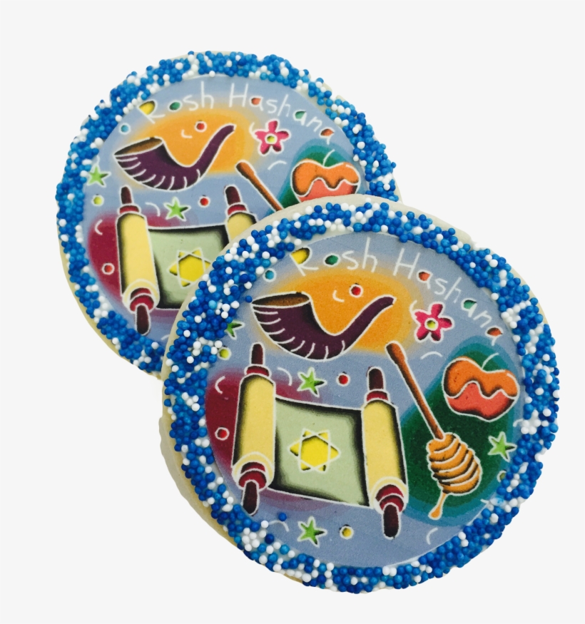Rosh Hashanah Sugar Cookies With Nonpareils And Edible - Rosh Hashana 2009, transparent png download