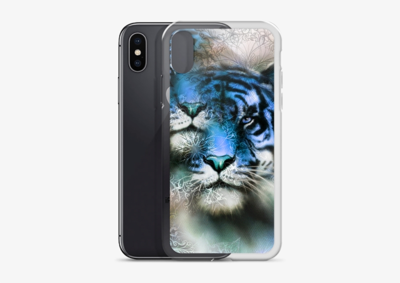 Tiger And Mandala With Ornament Iphone Case - Tiger, transparent png download