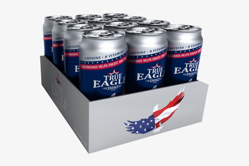 True Eagle Energy Drink - True Eagle Energy Drink - 12 Pack, 16 Fl Oz Cans, transparent png download