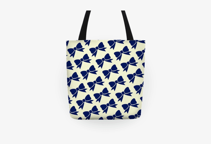 Blue Bow Pattern Tote - Athens Coat Of Arms, transparent png download