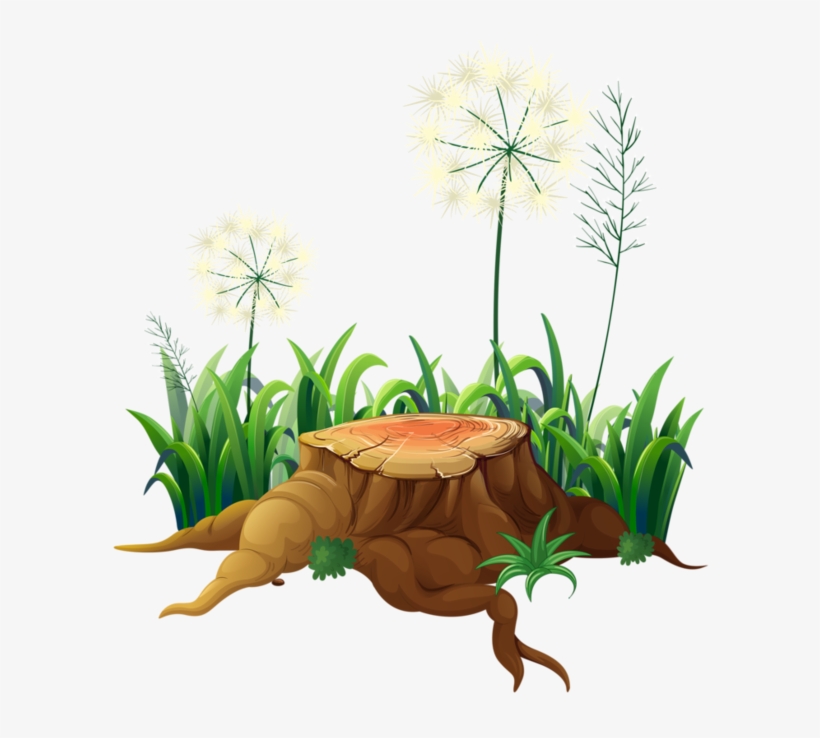 Grass Clipart 19aa183f 600 658 Laminas Pinterest - Illustration Of A Rabbit On A Stump Wit King Duvet, transparent png download