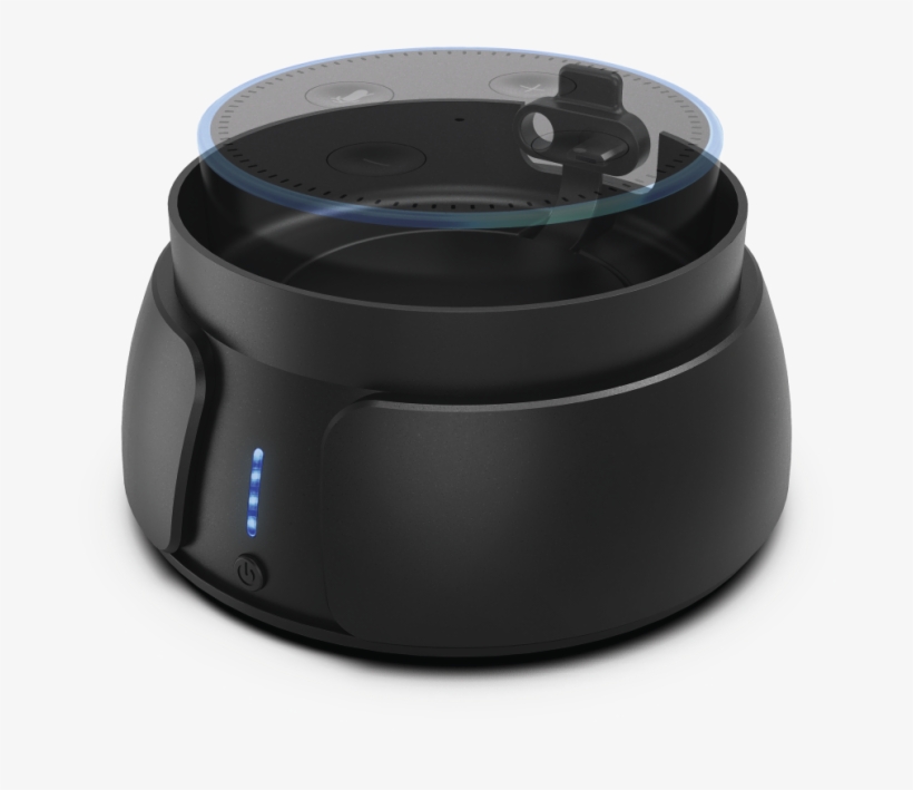 Power Pack Voor Amazon Echo Dot , 6000 Mah, Zwart - Amazon Echo Dot (2nd Generation), transparent png download