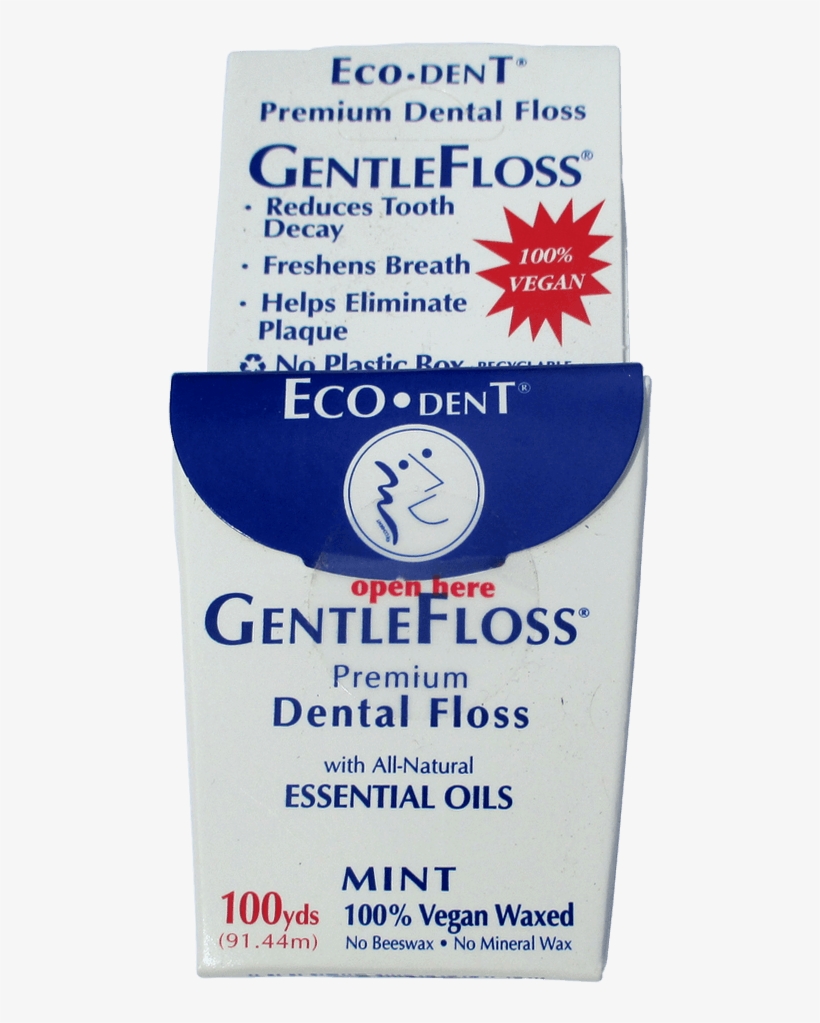 Our Favorite Floss - Eco Dent Gentlefloss Premium Dental Floss, Mint - 100, transparent png download