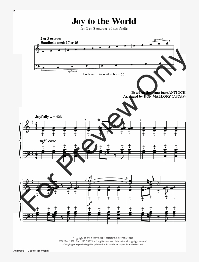 Joy To The World Thumbnail - Palms Sheet Music Violin, transparent png download