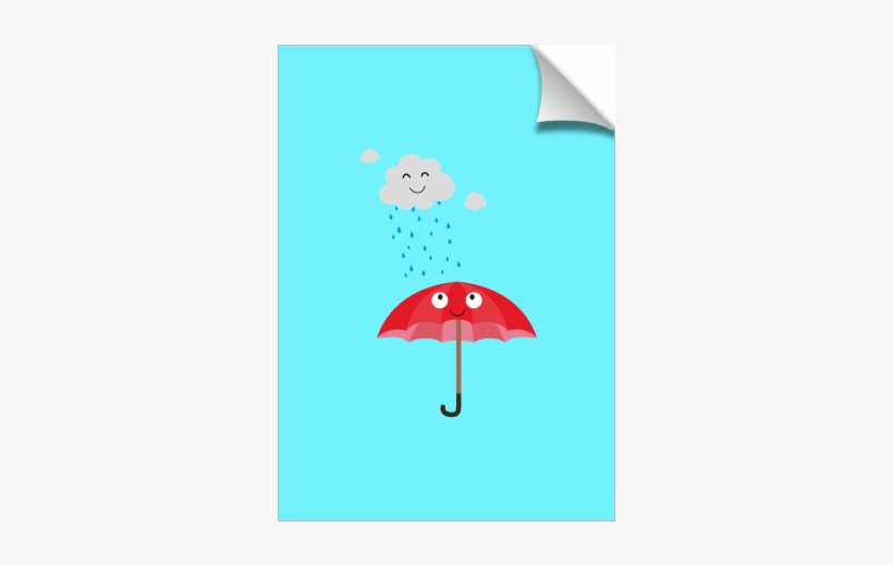 Rain Cloud And Umbrella - Umbrella, transparent png download