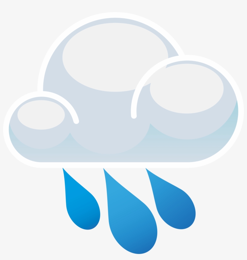 Clip Art Rain Showers Clip Art - Rain Cloud Clipart Png, transparent png download