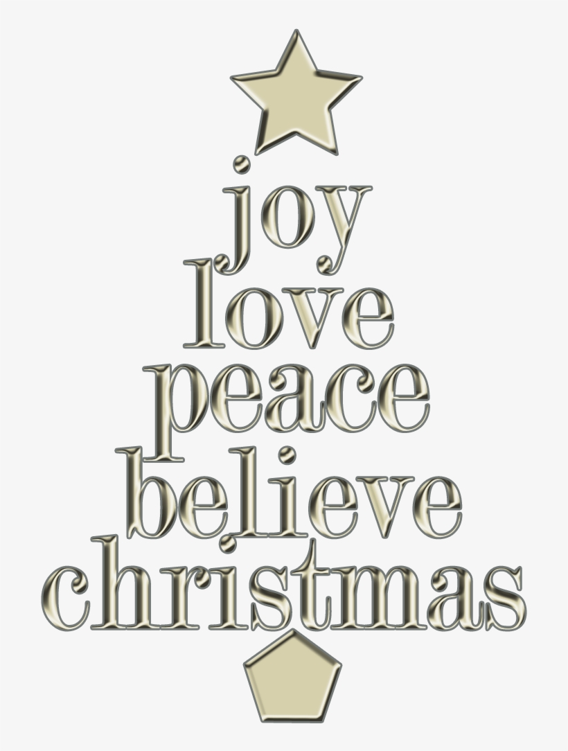 Peace - Christmas Joy Clip Art, transparent png download