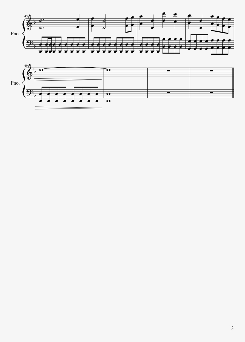 Roll Tide Sheet Music 3 Of 3 Pages - Crimson Tide Roll Tide Sheet Music, transparent png download