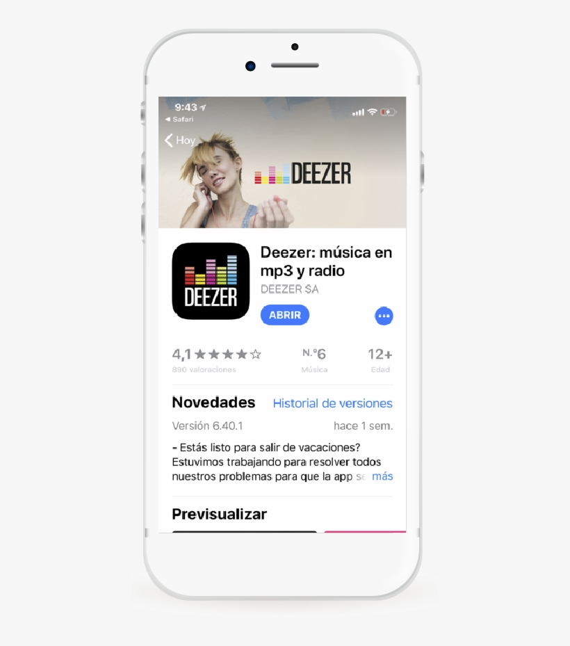 Aplicacion-deezer - Pioneer Fs-w50-w Hi-fi, transparent png download