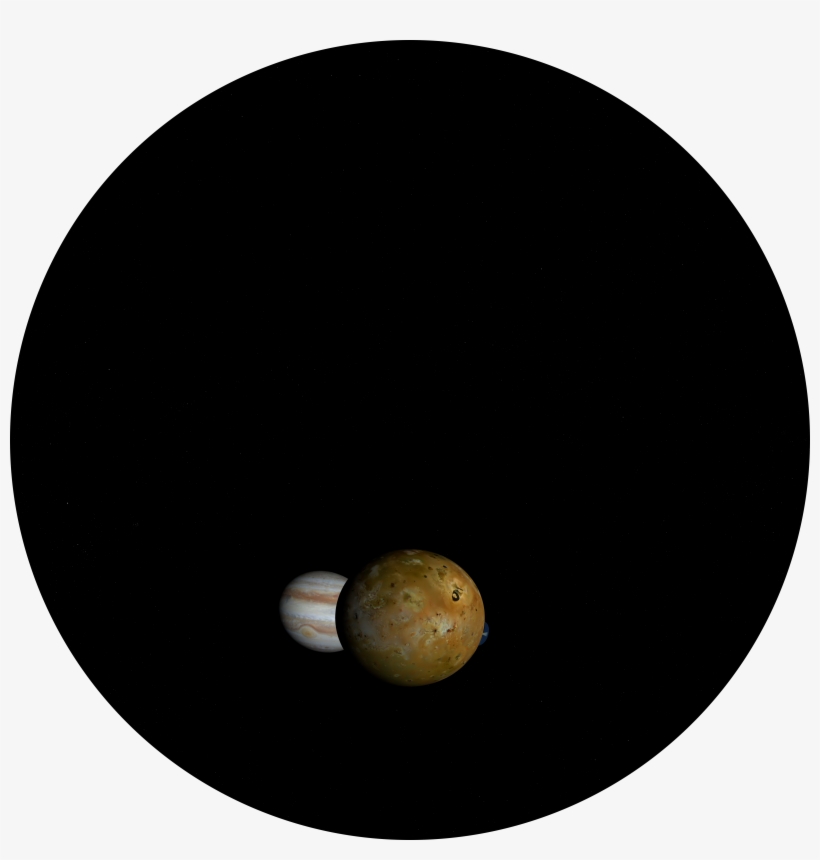 Io Moon Orbiting Around Jupiter - Vinyl Record, transparent png download