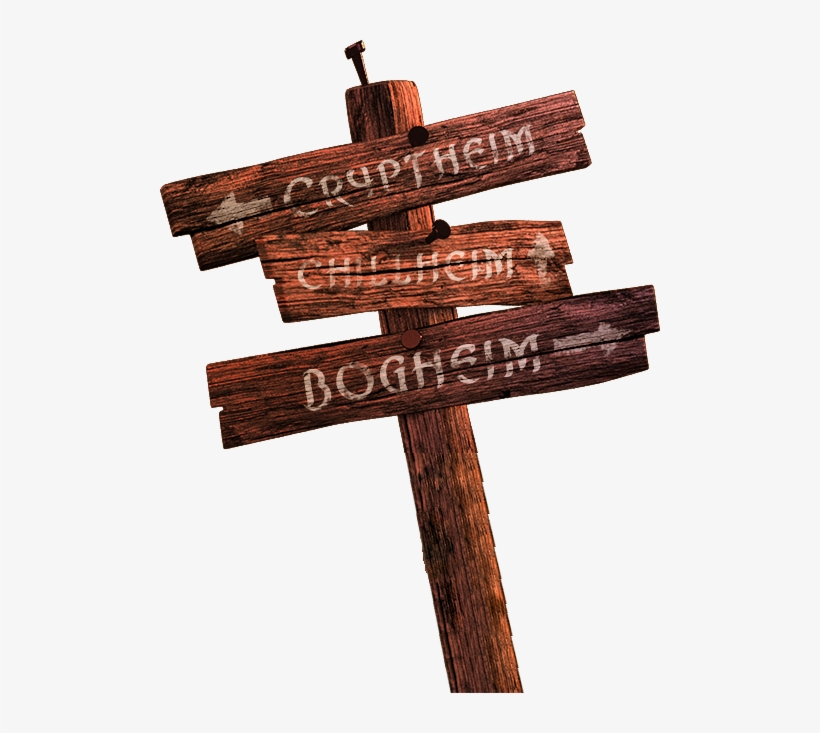 Wooden Post Png Download - Sign Post Game, transparent png download