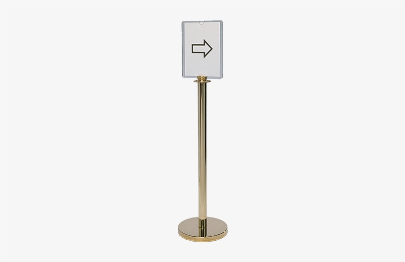 Signpost Brass A4 130 Cm - Sign, transparent png download