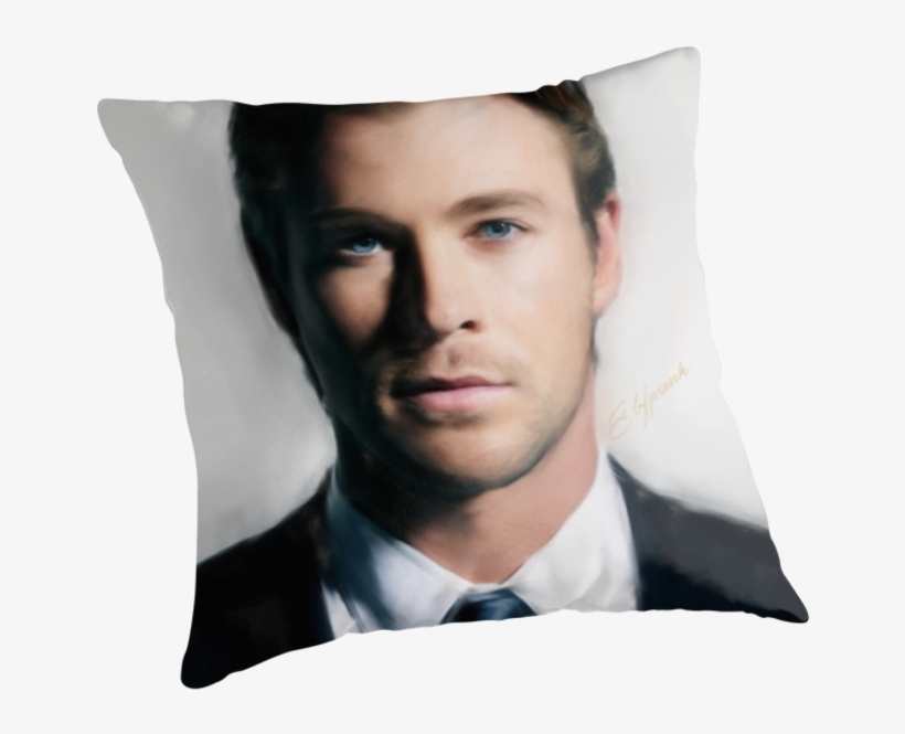 Chris Hemsworth By Andirobinson - Cushion, transparent png download