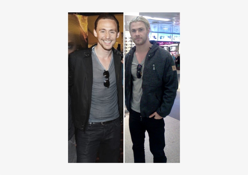 Tom Hiddleston & Chris Hemsworth <3 - Gentleman, transparent png download