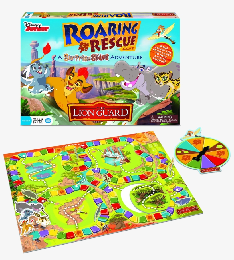 Roaring-rescue - Disney The Lion Guard Surprise Slides Board Game, transparent png download