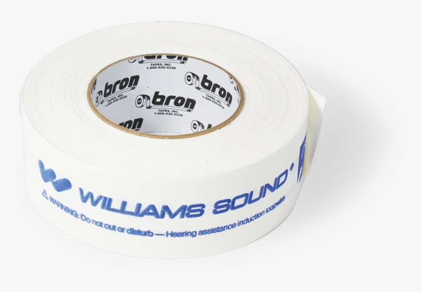 Loop Warning Tape - Williams Sound Fwt 001 Loop Flat Wire Tape - 2" X 180', transparent png download