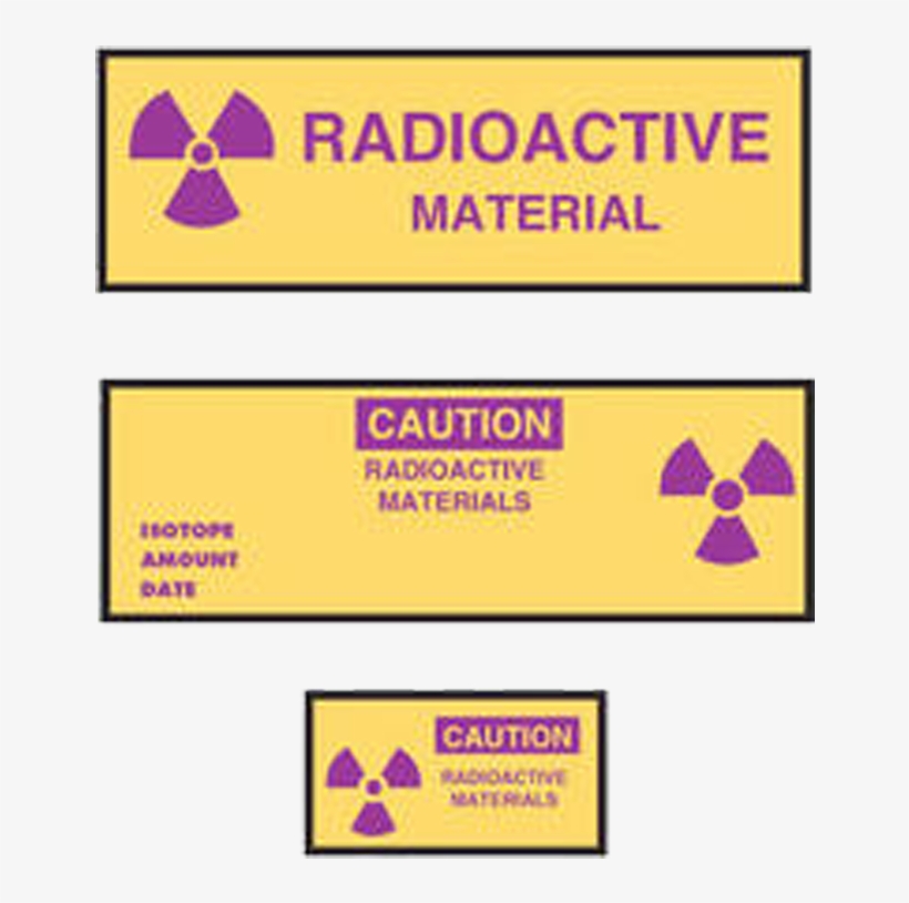 Tape, Caution, Radioactive Materials, 180 Ft/roll - Radioactive Decay, transparent png download