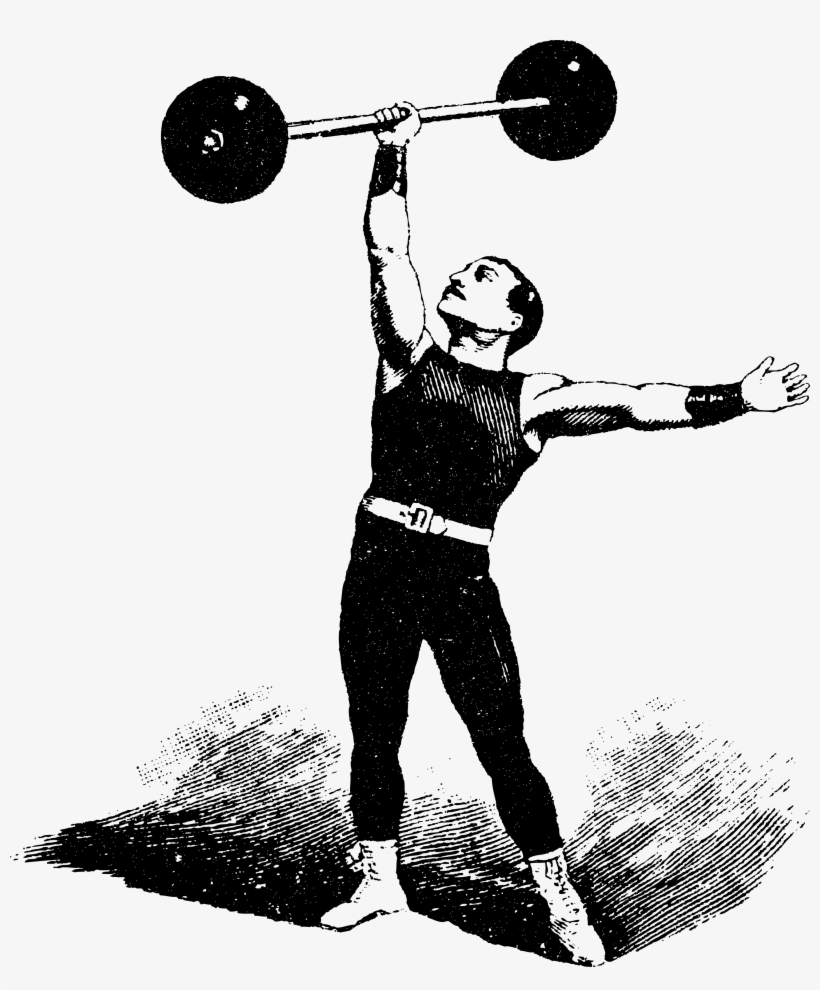 Strongman - Vintage Weight Lifter, transparent png download