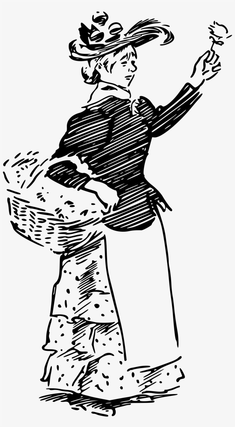 This Free Icons Png Design Of Lady Selling Flowers, transparent png download