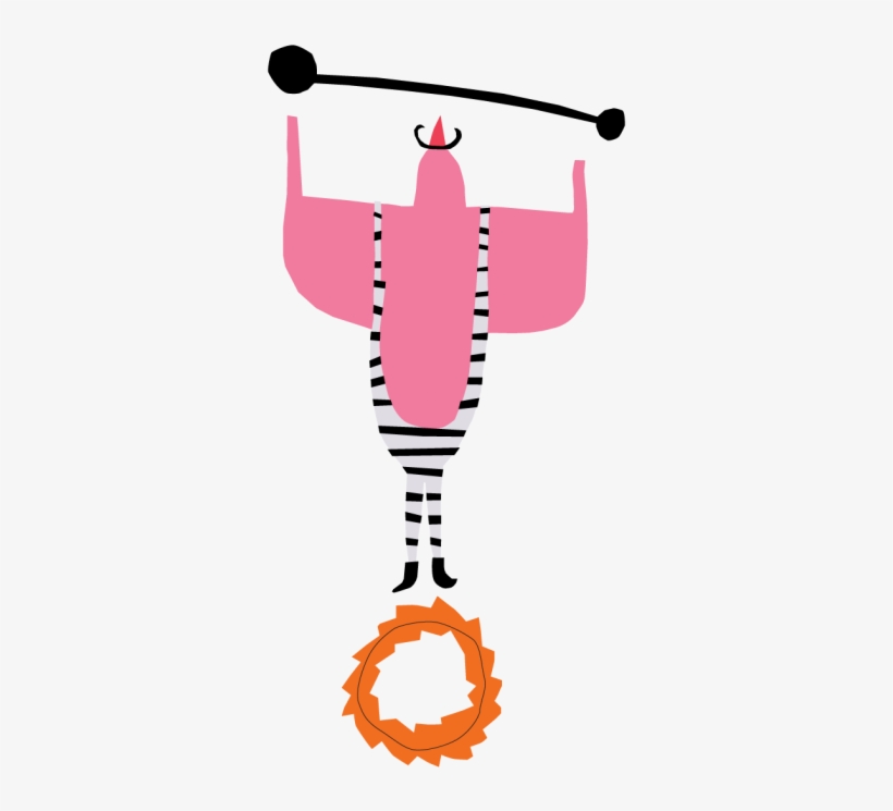 Circus Strong Man - Gumtoo Circus - Designer Temporary Tattoos, transparent png download