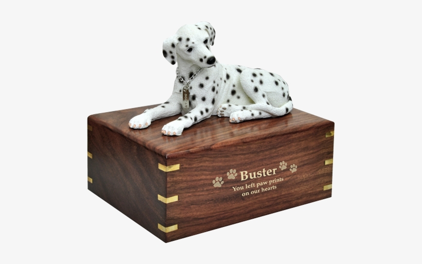 Wholesale Dalmatian Laying Dog Figurine Wood Urn With - Angelstar Pet Urn For Dog, transparent png download