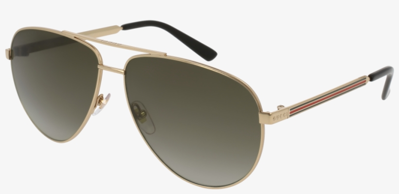 Gg0137s-001 Gold 61mm Gucci Gg0137s Sensual Romantic - Rb3026 Aviator Large Metal L2846, transparent png download