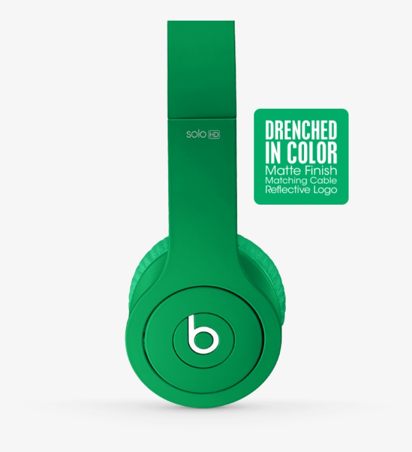 Beats Solo Hd - Beats By Dr. Dre Solo Over-ear Headphones - Monochrome, transparent png download
