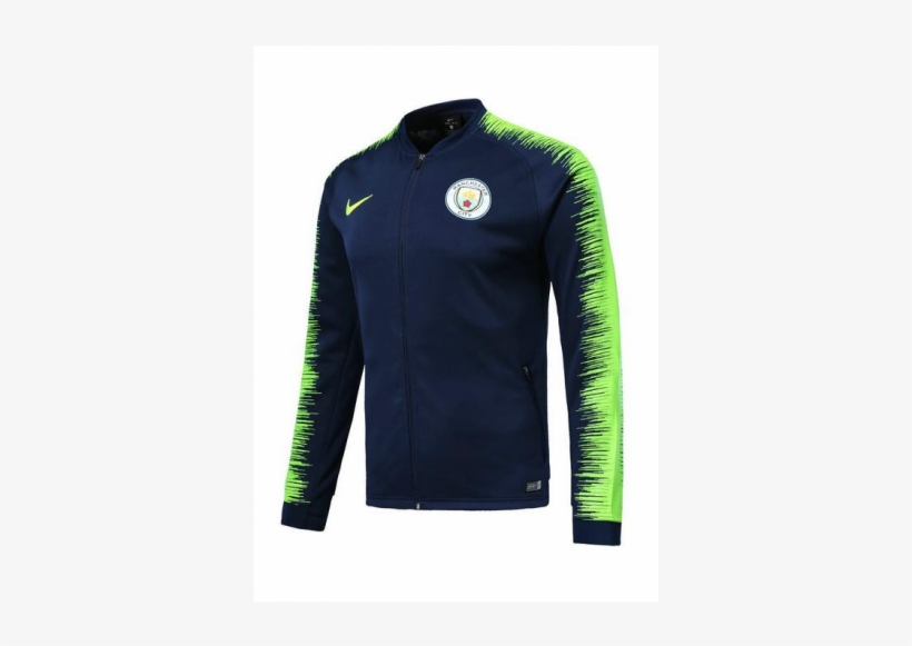 18-19 Manchester City Jacket Navy - Manchester City 2018 19 Jacket, transparent png download