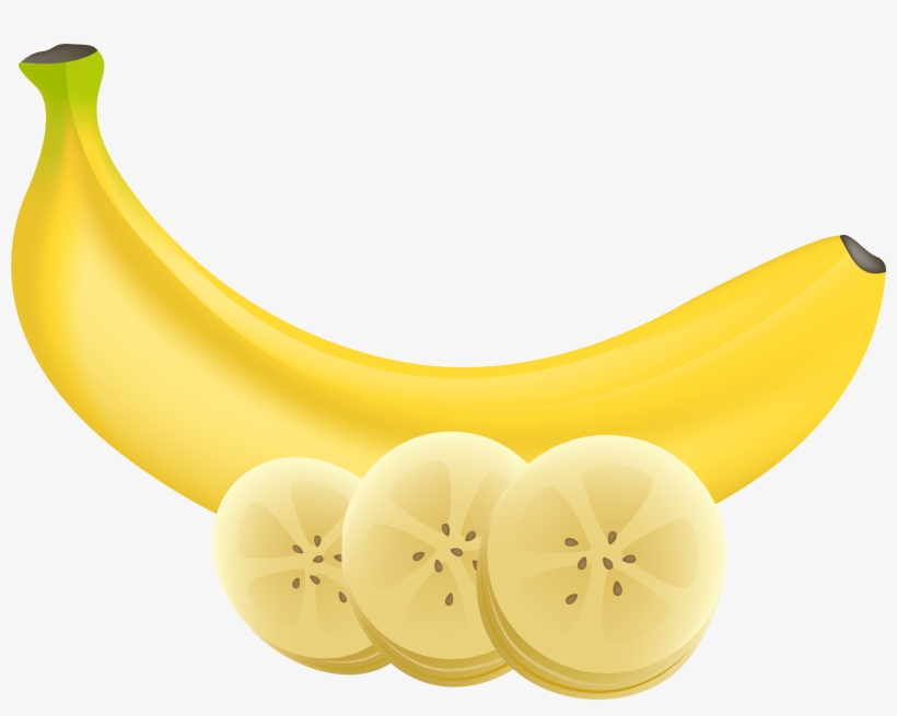 Sliced Banana Clip Art, transparent png download