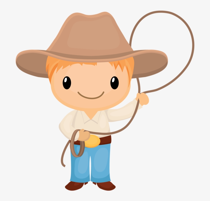 Cowboy Clipart Transparent - Un Vaquero Caricatura Bebe, transparent png download