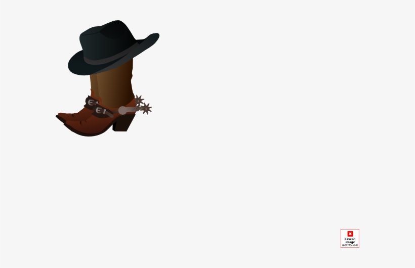 Cowboy Boot And Hat Bib, transparent png download