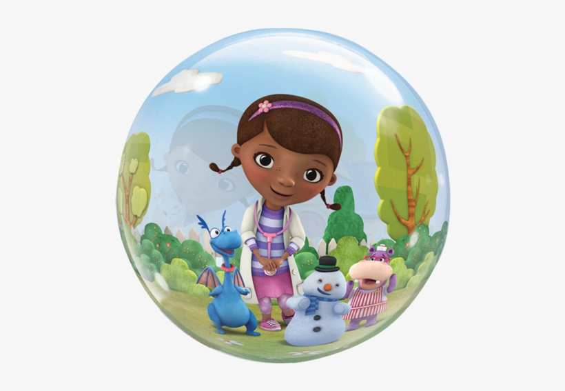 22" Doc Mcstuffins And Friends Bubble Balloon - 22" Doc Mcstuffins Bubble Balloon - Mylar Balloons, transparent png download