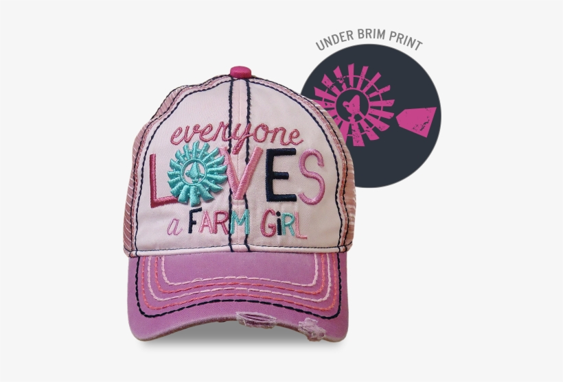 Cowboy Boots And Hat Png - Farm Girl Western Hat Girls Cute Mesh Windmill F83088198, transparent png download