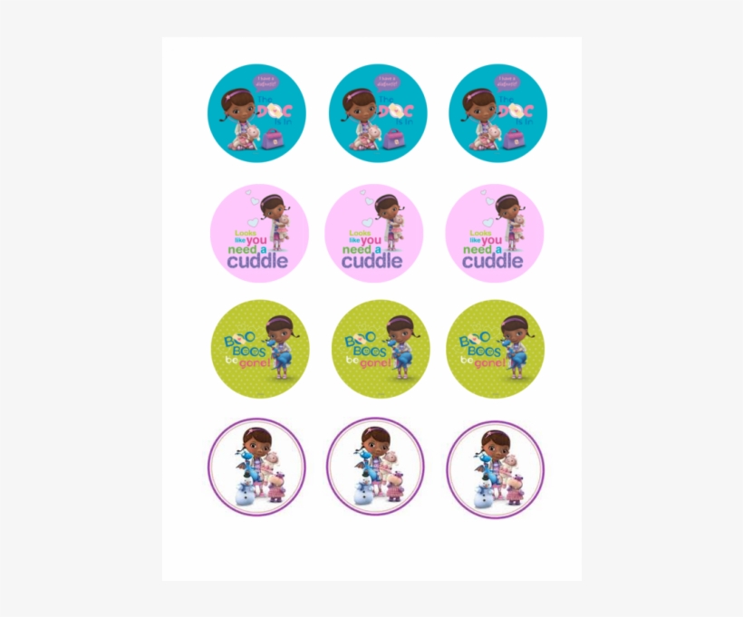 Doc Mcstu - Doc Mcstuffins Cupcake Toppers Clipart, transparent png download