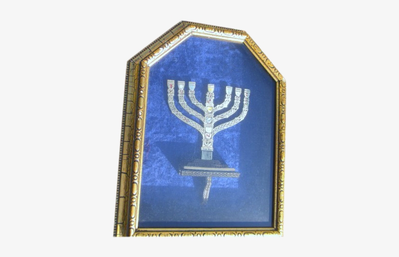 Framed Wall Hanging Of Menorah With Seven Branches - Hanukkah, transparent png download