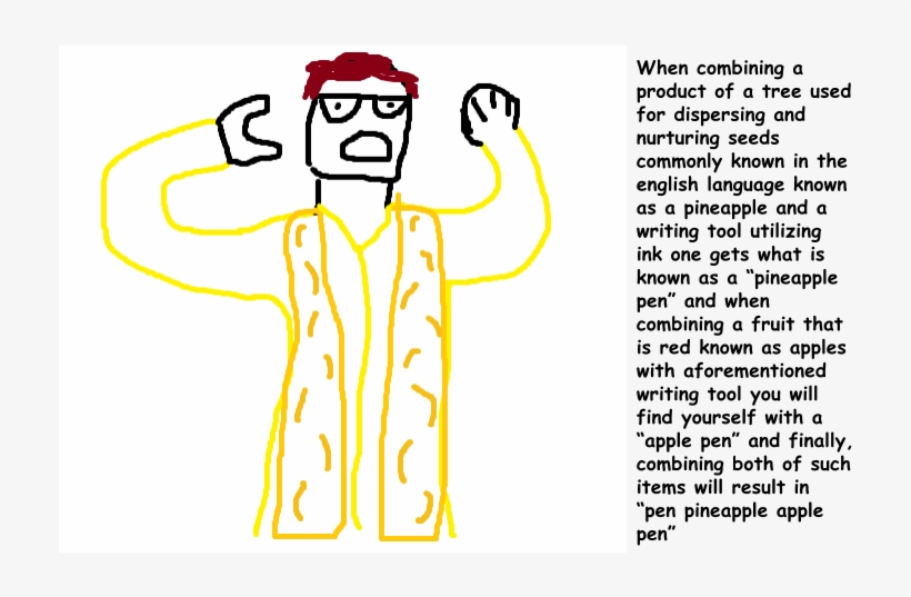 Asian Man Combines Fruit And - Illustration, transparent png download