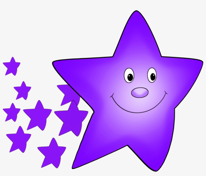 Star Light Green Comet Cartoon - Red Star Clipart, transparent png download