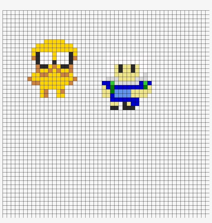 Finn And Jake Small Perler Bead Pattern / Bead Sprite - Bead, transparent png download