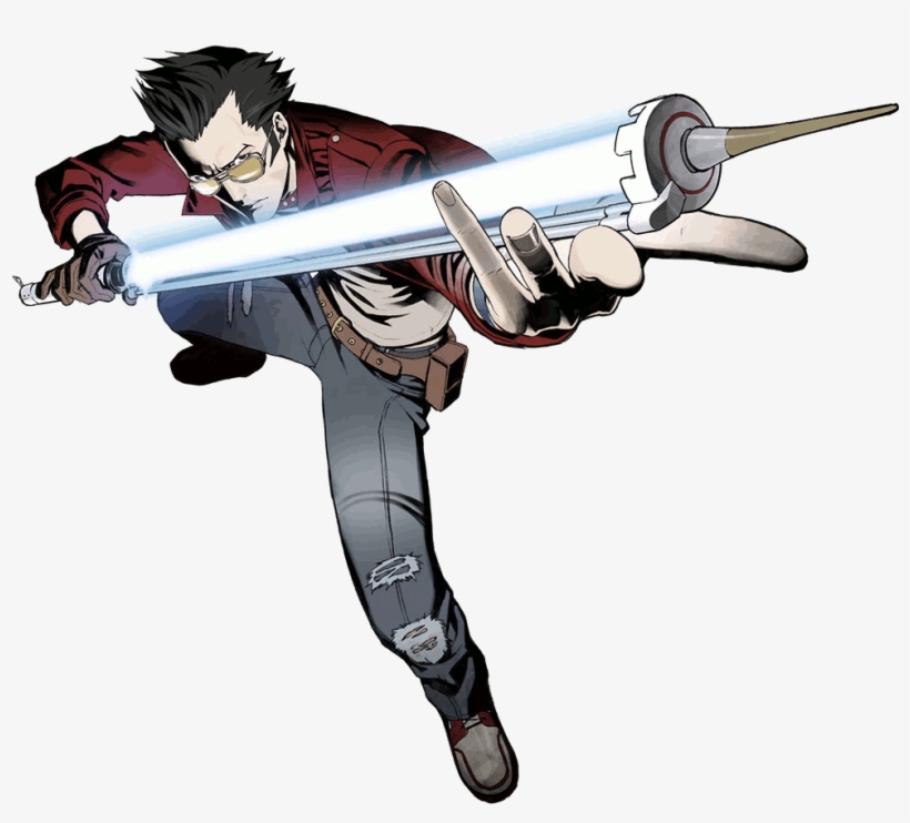 Travis Touchdown - No More Heroes Artwork, transparent png download
