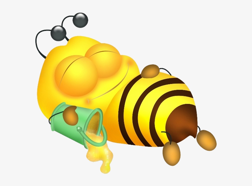 Yellow Honey Bee 9 - Bee And Honey Funny, transparent png download