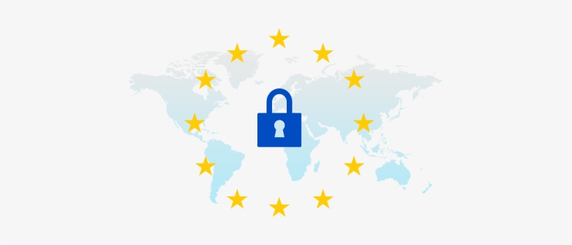 The Gdpr Harmonizes Data Privacy Laws And Regulations - Minimalist World Map, transparent png download