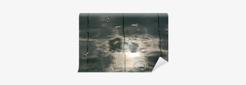 Raindrops Falling On River - Wall Clock, transparent png download