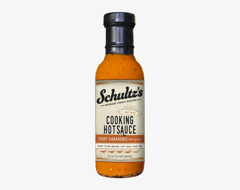 Schultz Fieryhabanerosauce - Schultz's Cooking Hot Sauce, transparent png download