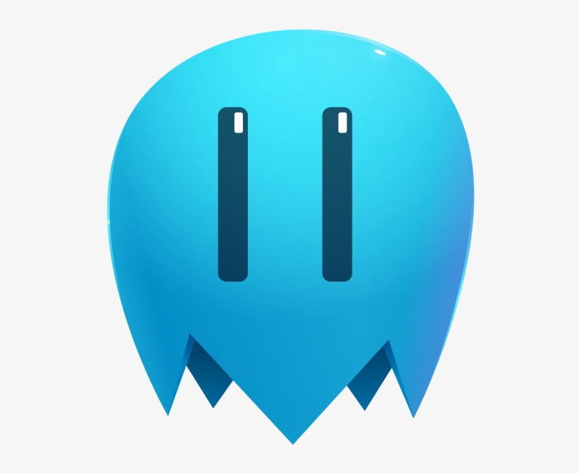 Blue Ghost Cute Eyes - Eye, transparent png download