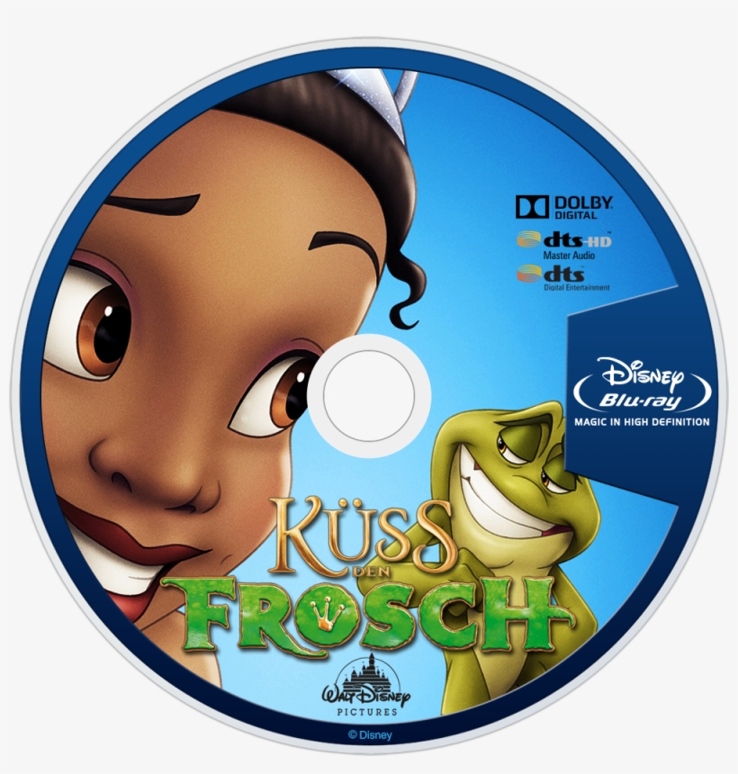 The Princess And The Frog Bluray Disc Image - Princess And The Frog German, transparent png download
