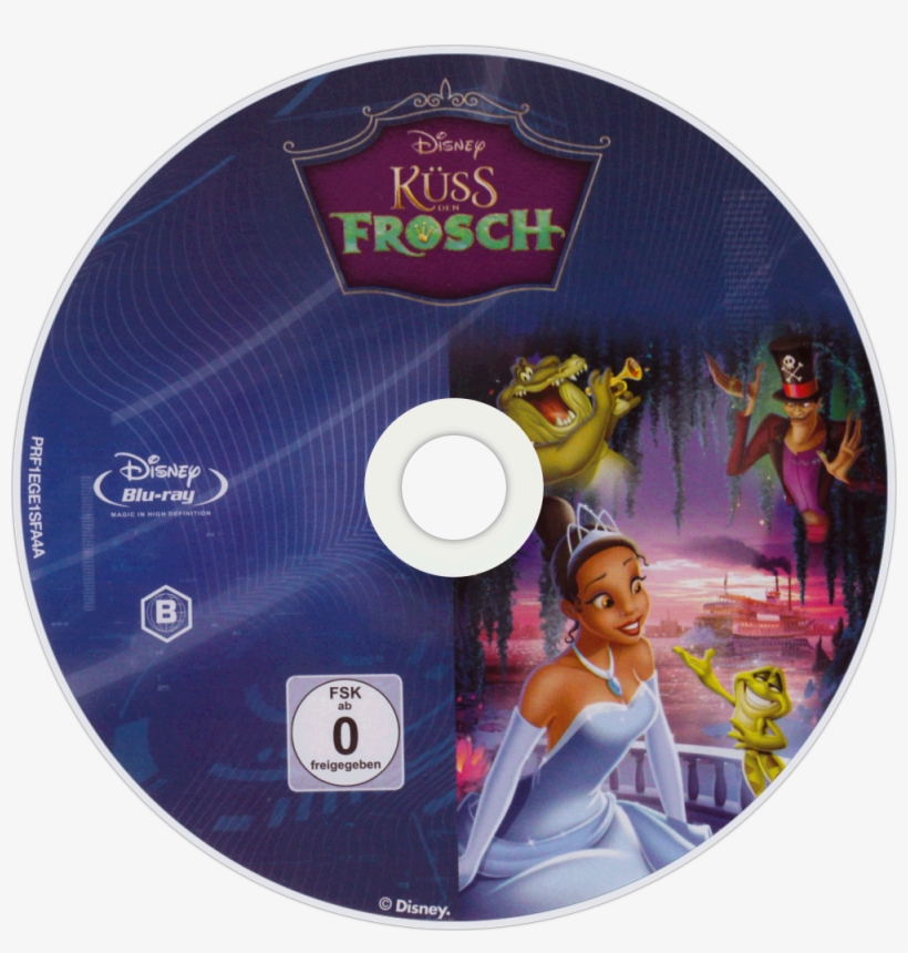 The Princess And The Frog Bluray Disc Image - Principessa E Il Ranocchio (la), transparent png download
