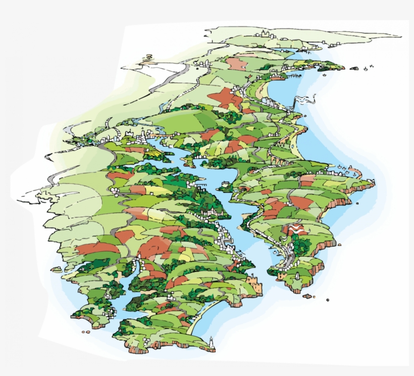 South Devon Area Of Outstanding Natural Beauty, transparent png download